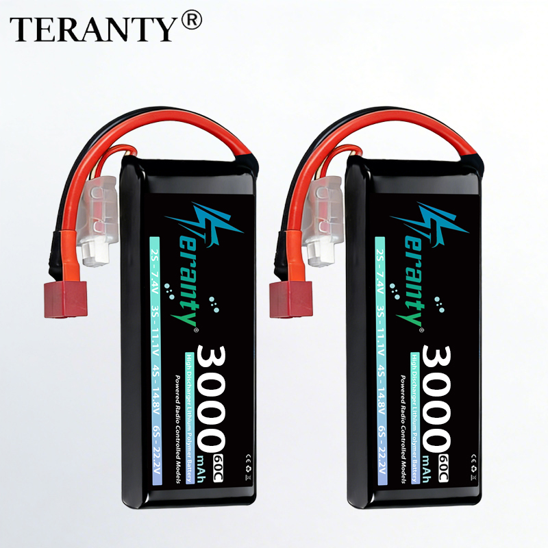 Drone Battery 4S - TERANTY 2S 3000mAh Bateria Lipo 7.4V