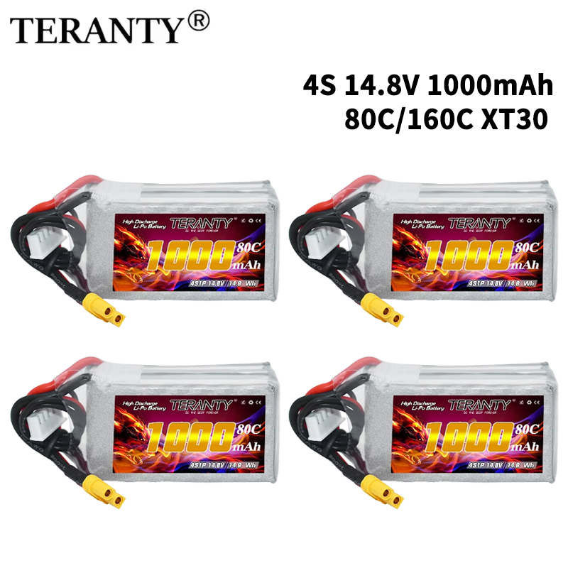 Drone Battery 4S - TERANTY 4S 1000mAh 14.8V 80C/160C Bateria