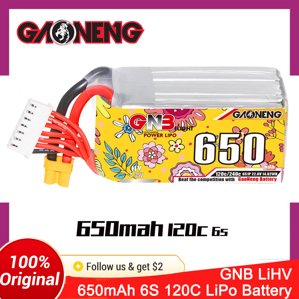 GAONENG 6S 650mAh LiHV 22.8V 1 – Drone Battery 6S recenzja i cena