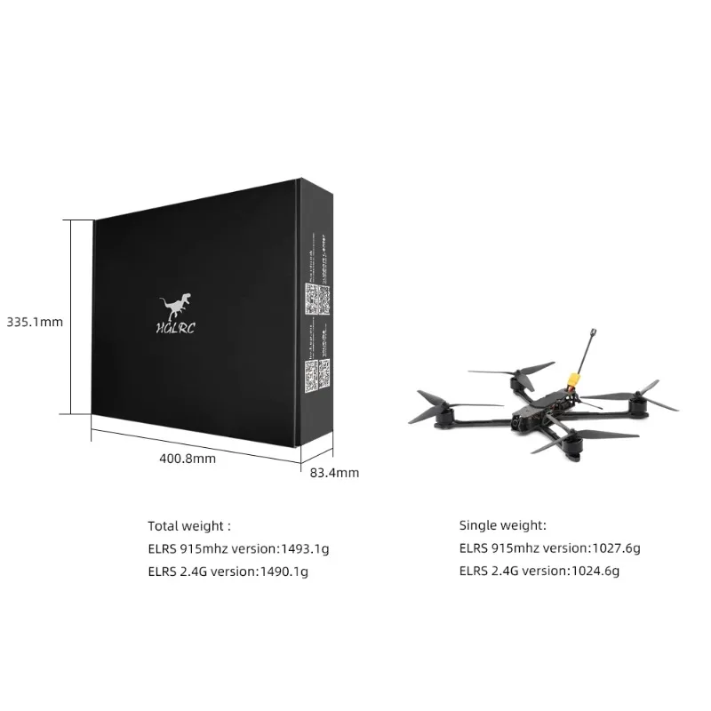 HGLRC MY10 Dron FPV Dalekiego  – Drone Battery 6S recenzja i cena