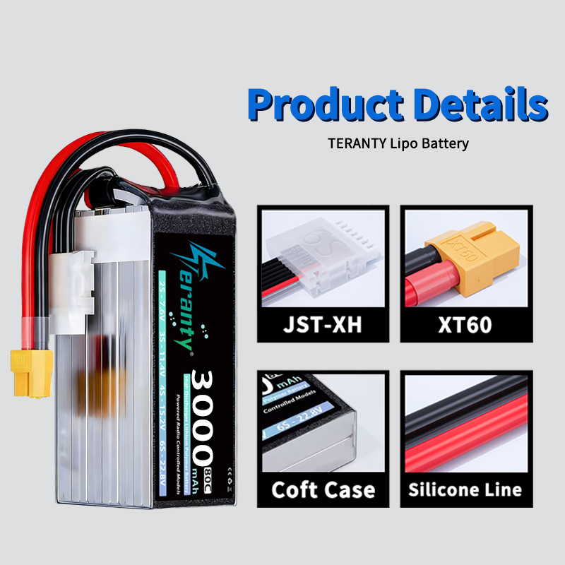 TERANTY 6S 22.8V 3000mAh 80C/1 – Drone Battery 6S recenzja i cena